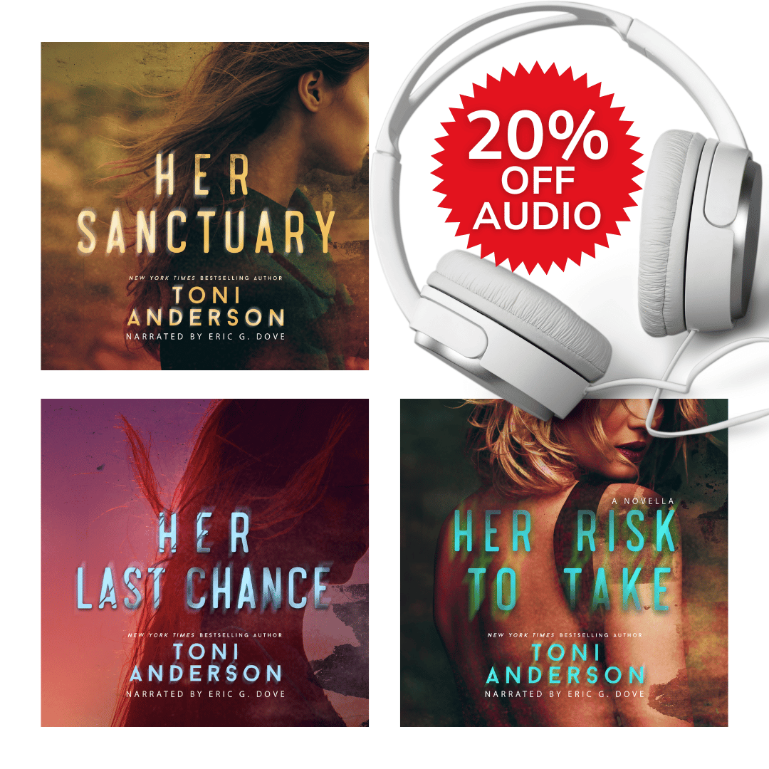 Toni Anderson's HER Romantic Suspense Audiobooks 3 book bundle 20% off set