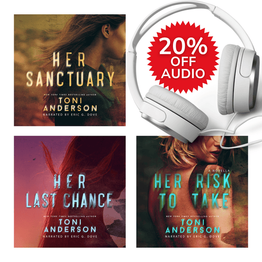 Toni Anderson's HER Romantic Suspense Audiobooks 3 book bundle 20% off set
