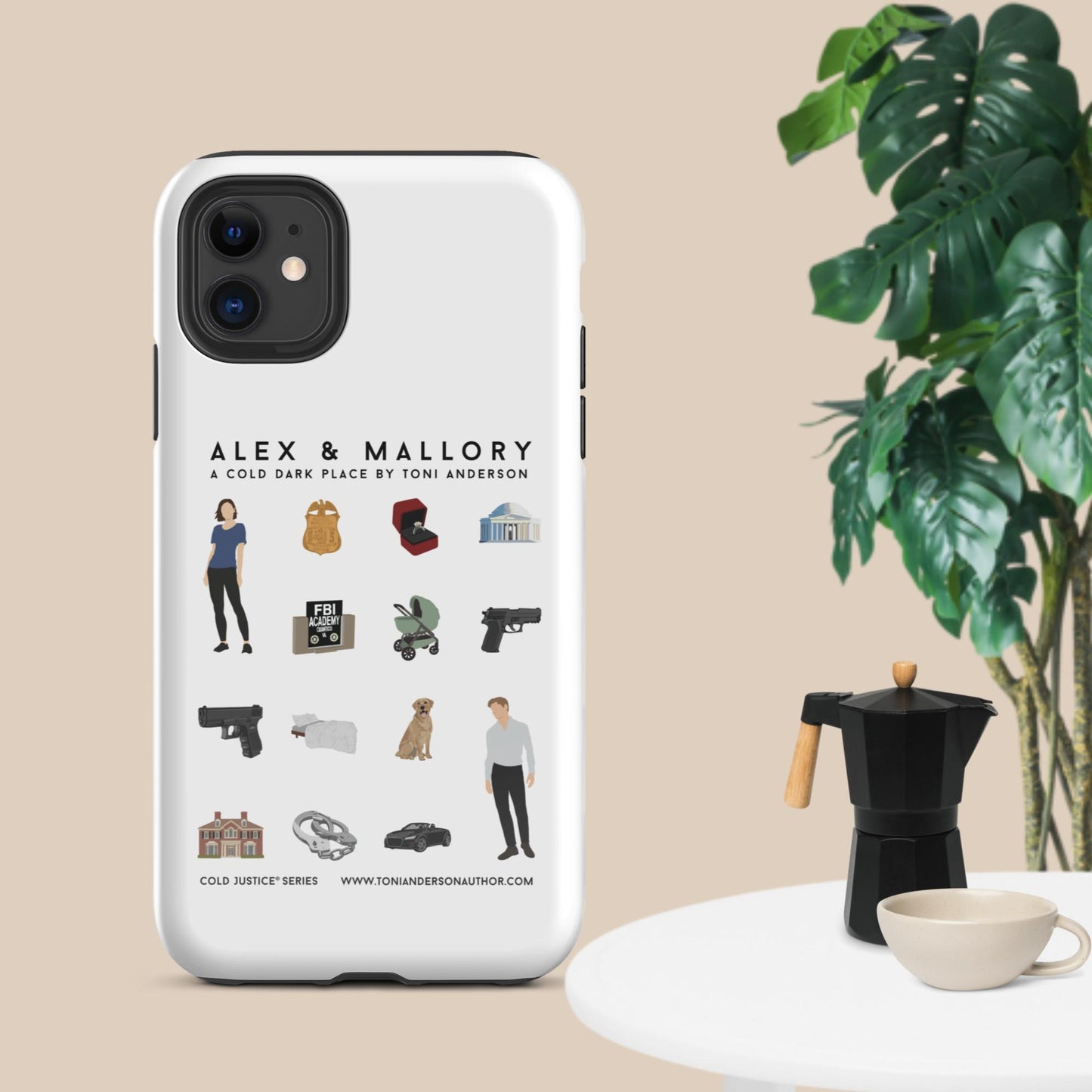 Alex & Mallory Grid - Tough Case for iPhone®