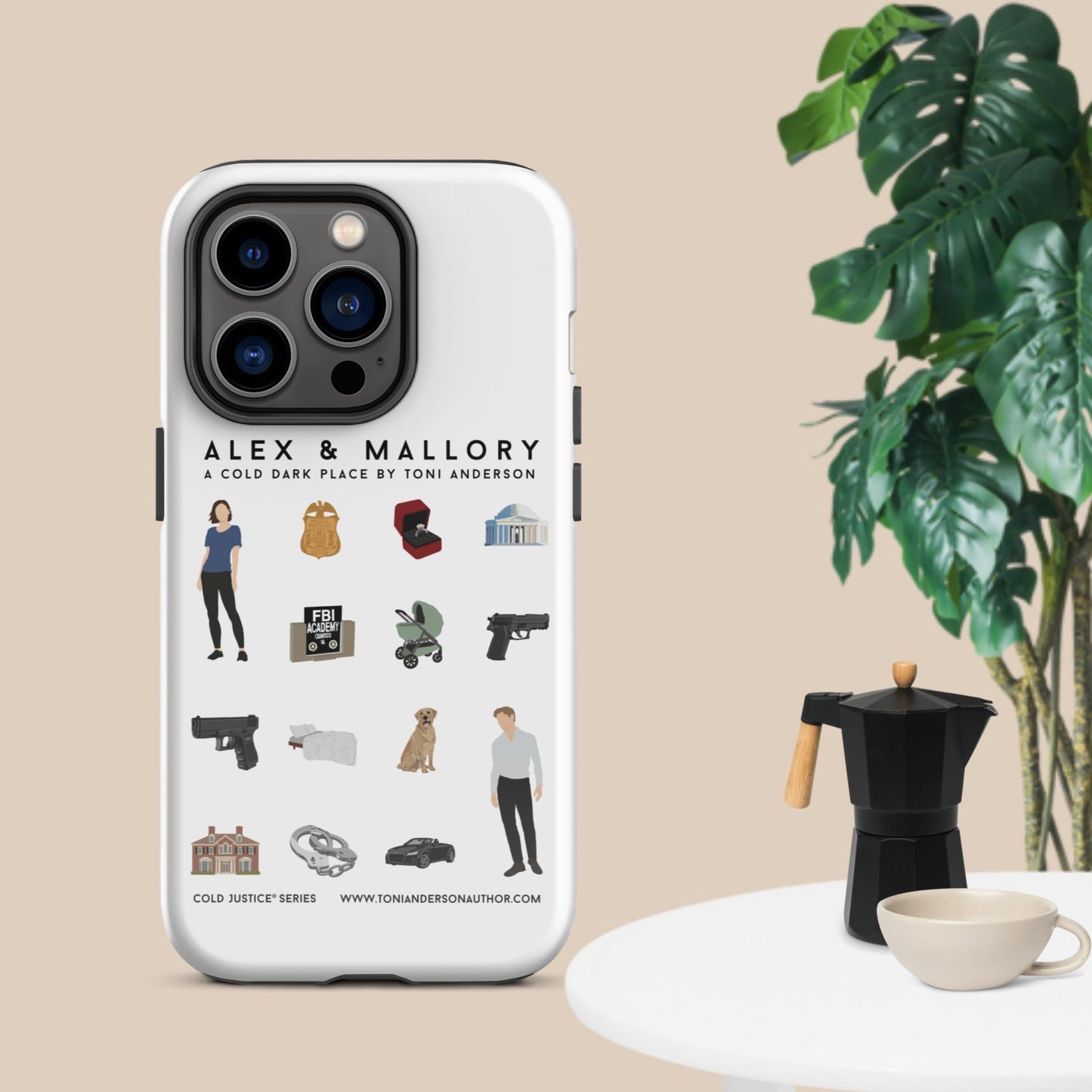 Alex & Mallory Grid - Tough Case for iPhone®