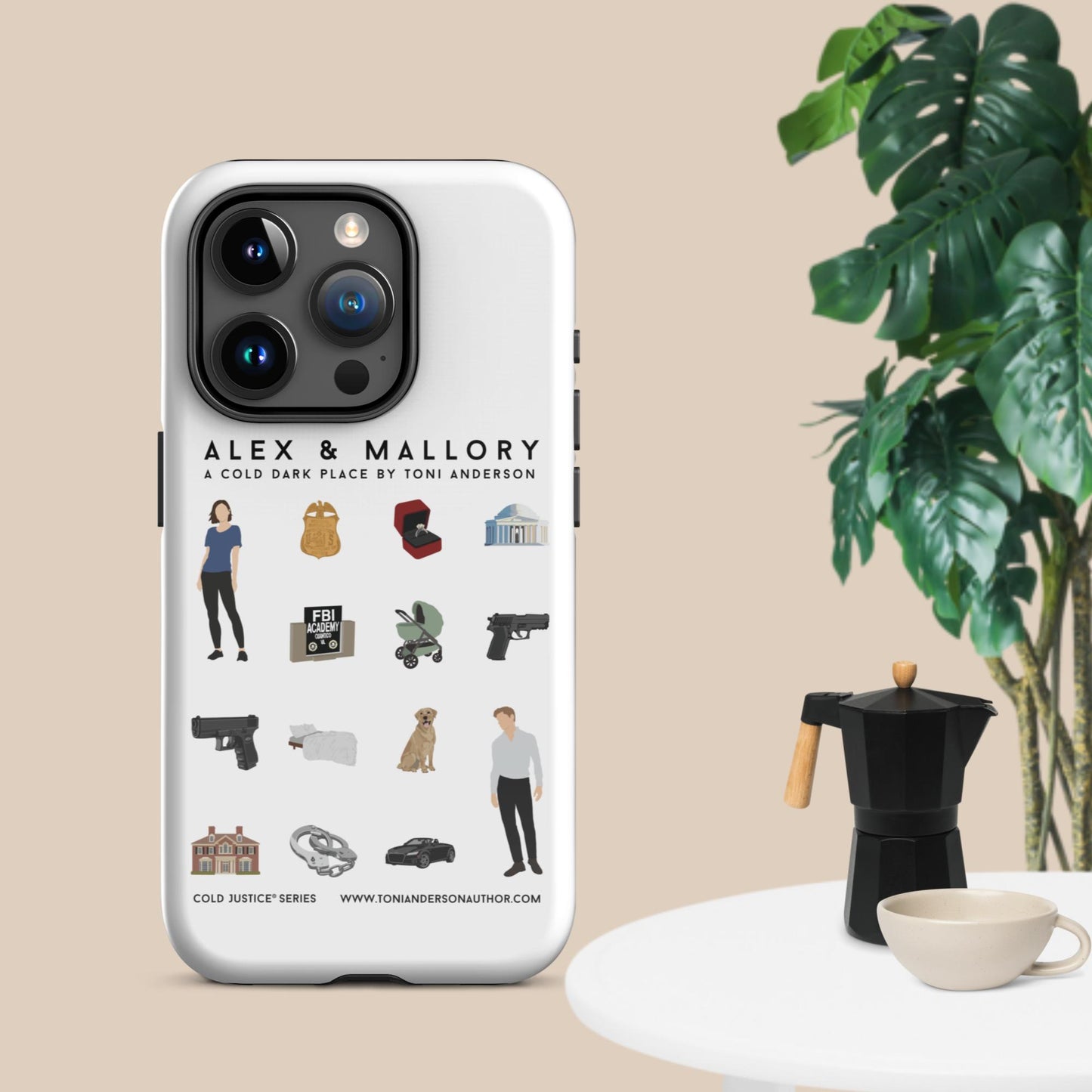 Alex & Mallory Grid - Tough Case for iPhone®