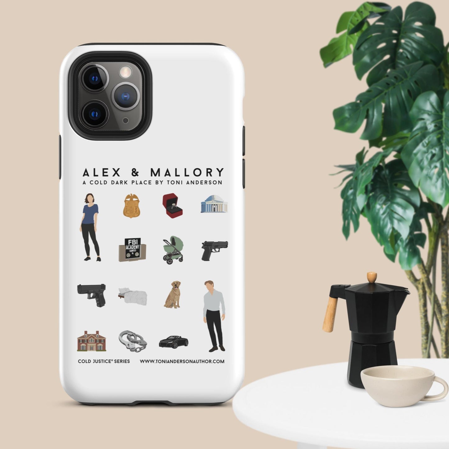 Alex & Mallory Grid - Tough Case for iPhone®