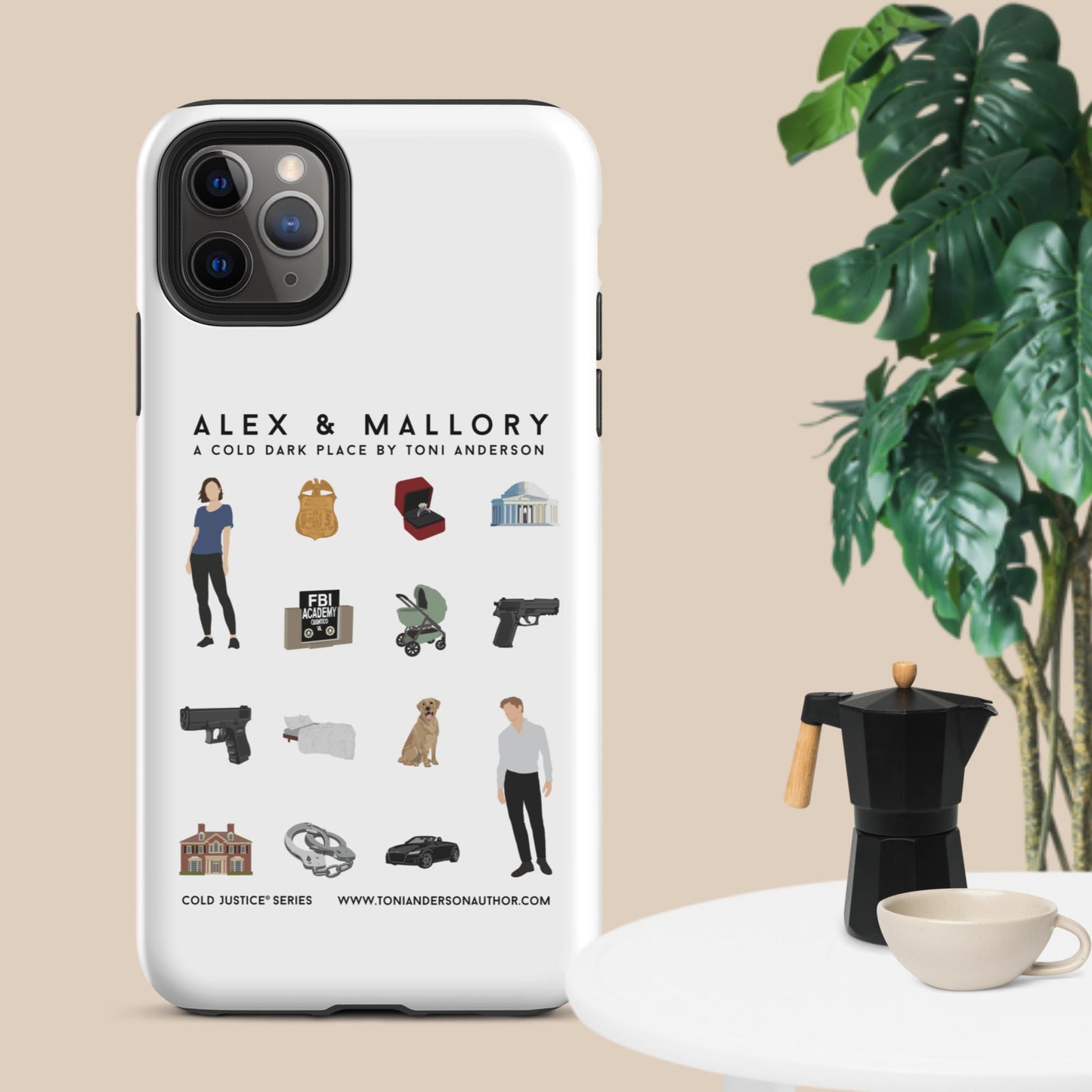 Alex & Mallory Grid - Tough Case for iPhone®