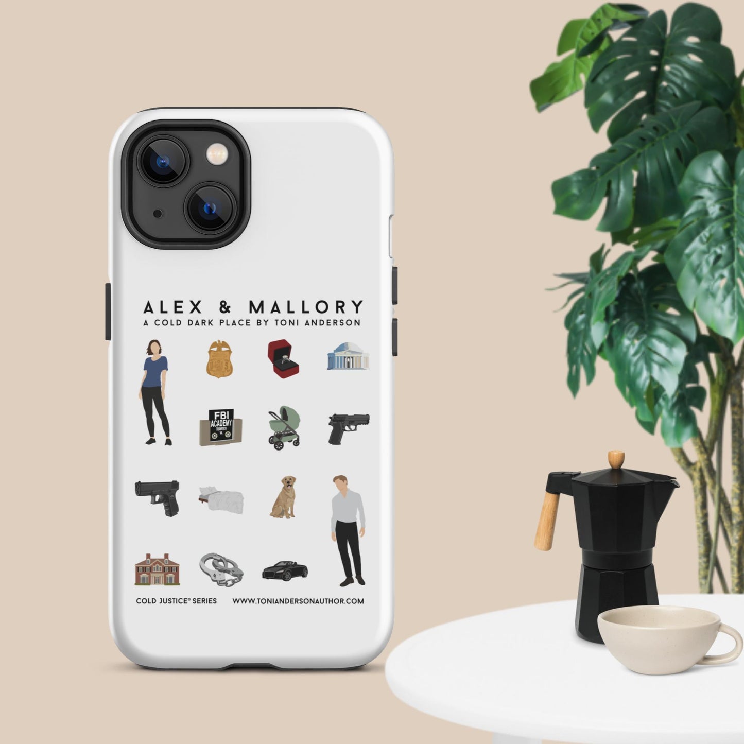 Alex & Mallory Grid - Tough Case for iPhone®