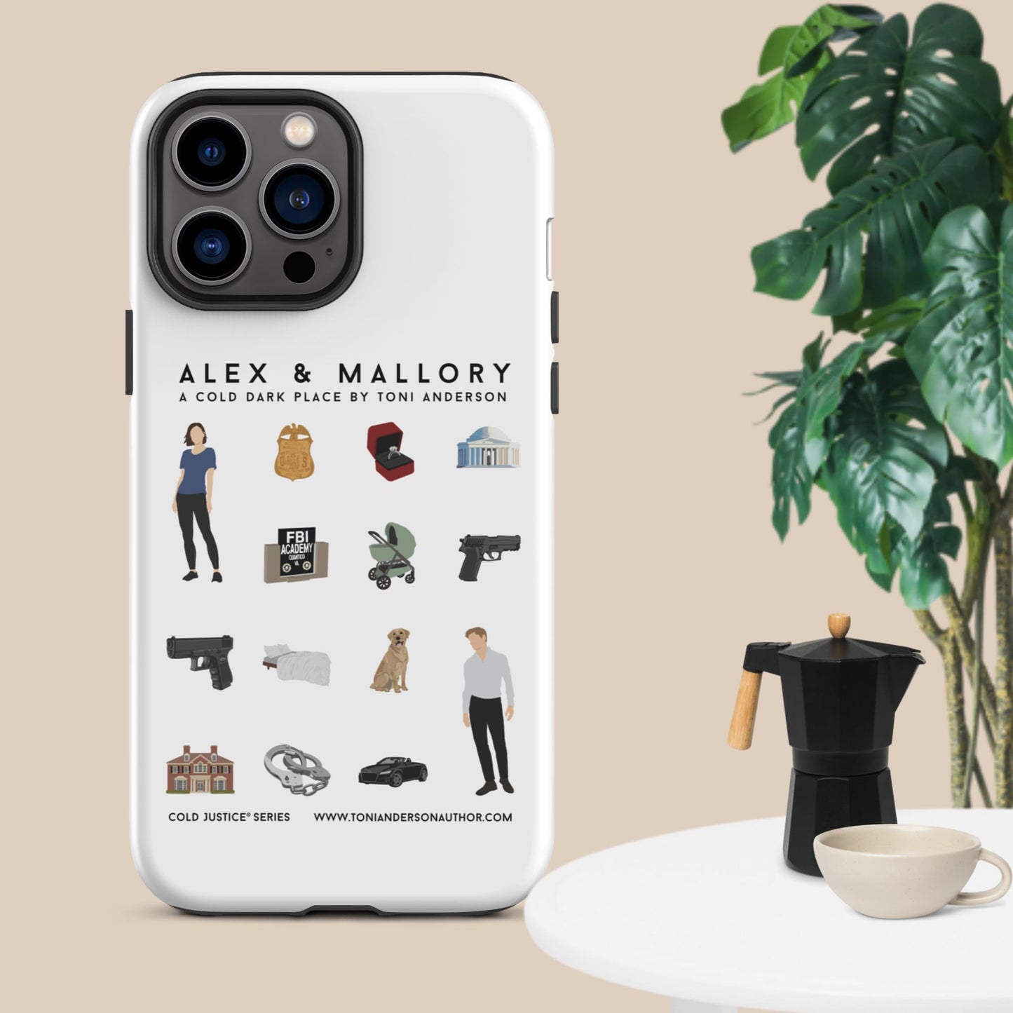 Alex & Mallory Grid - Tough Case for iPhone®