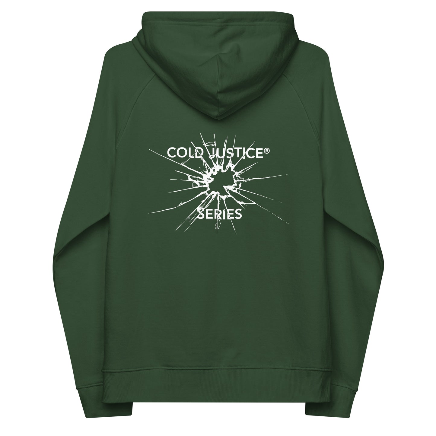 Cold Justice - Sweat à capuche raglan écologique unisexe