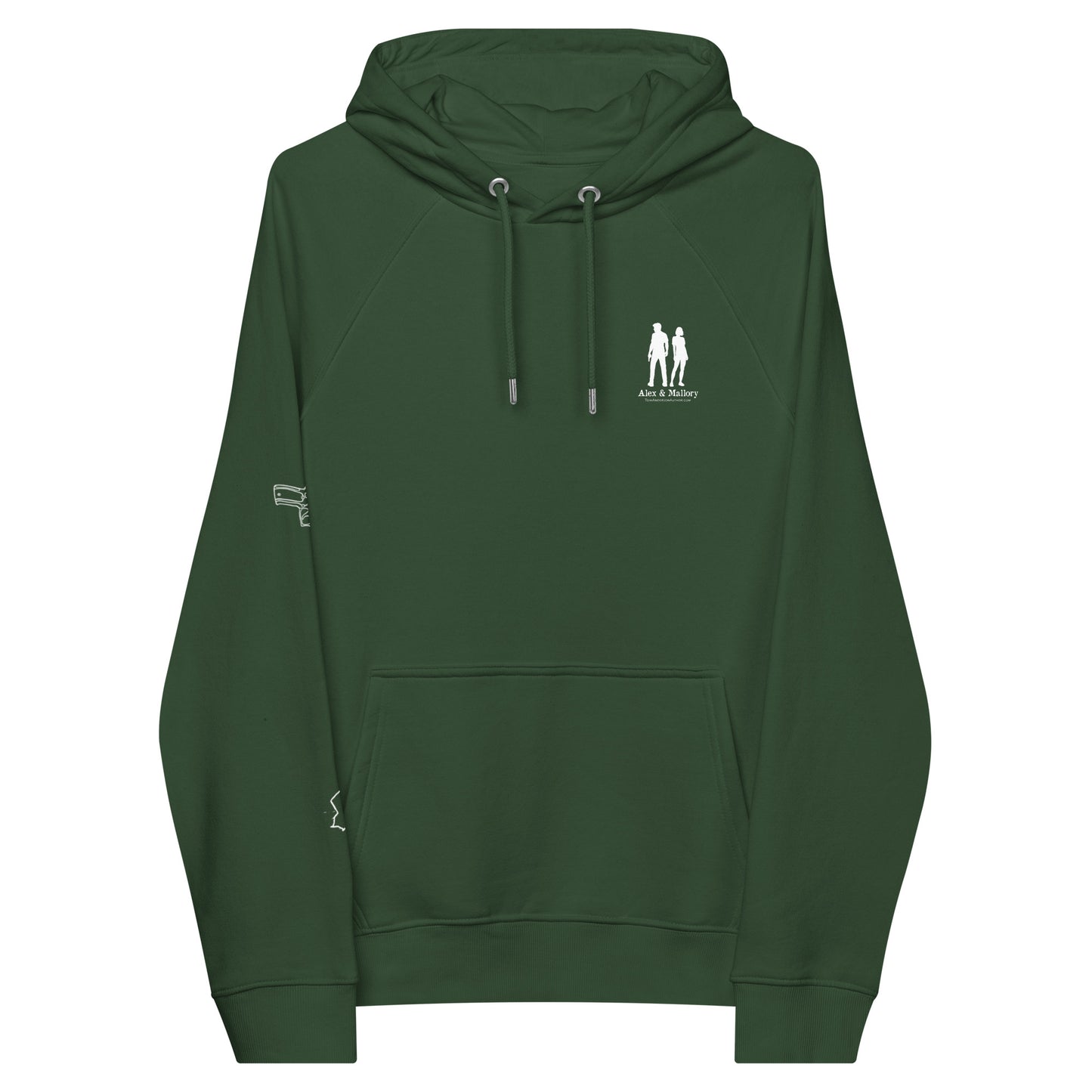 Cold Justice - Sweat à capuche raglan écologique unisexe