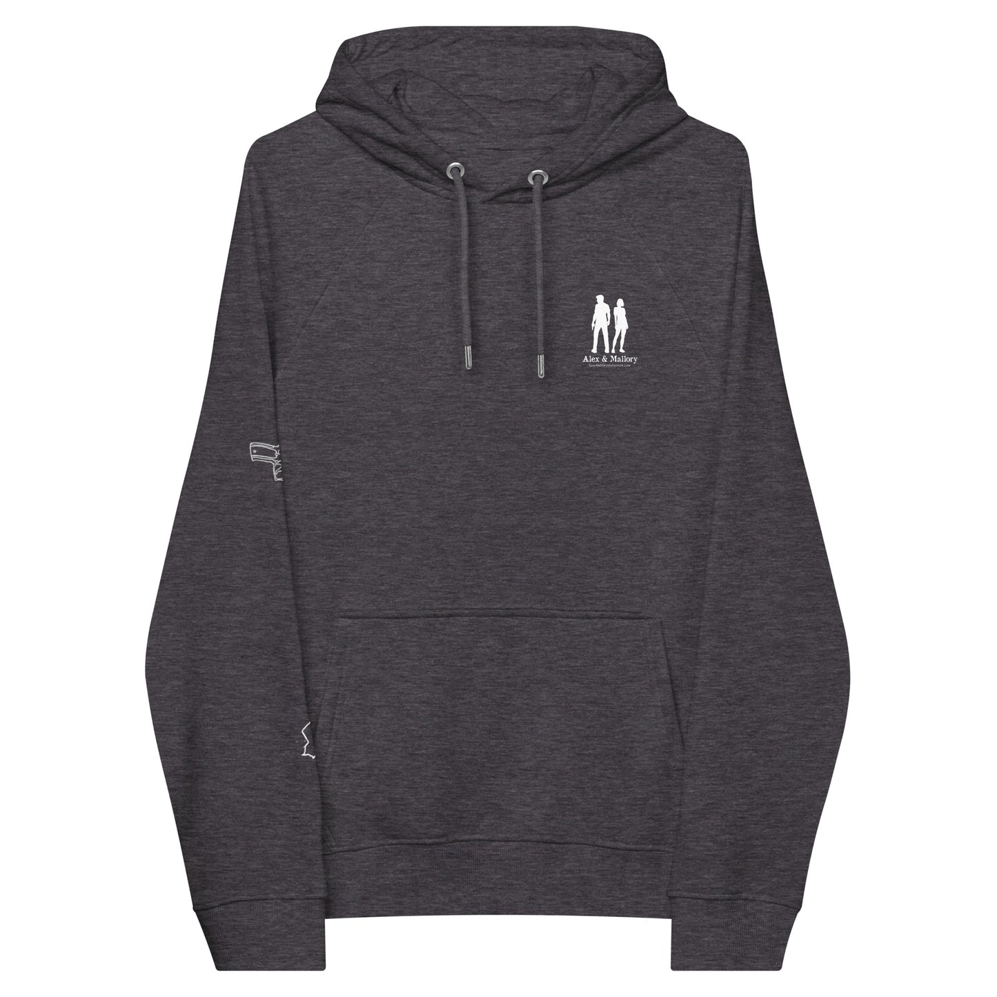 Cold Justice - Sweat à capuche raglan écologique unisexe