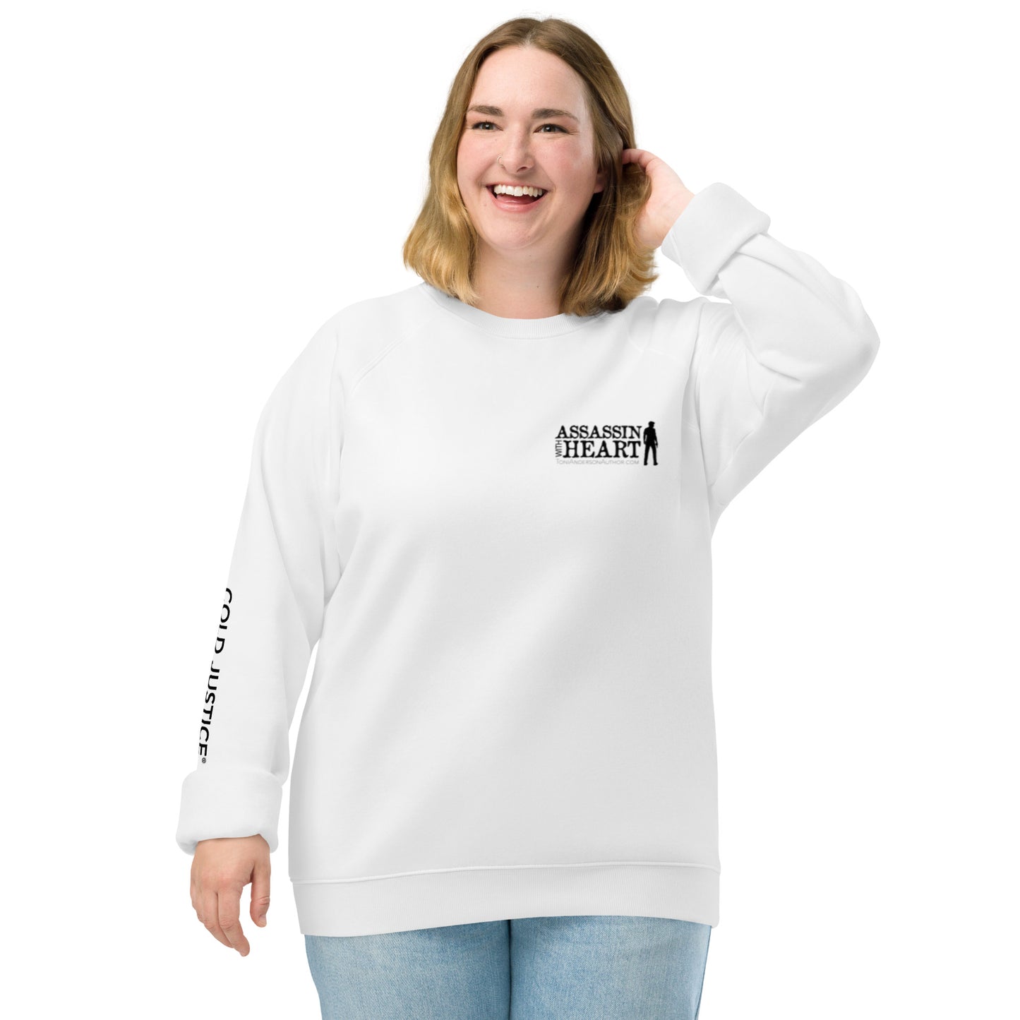 Assassin With Heart - Sweat raglan bio unisexe