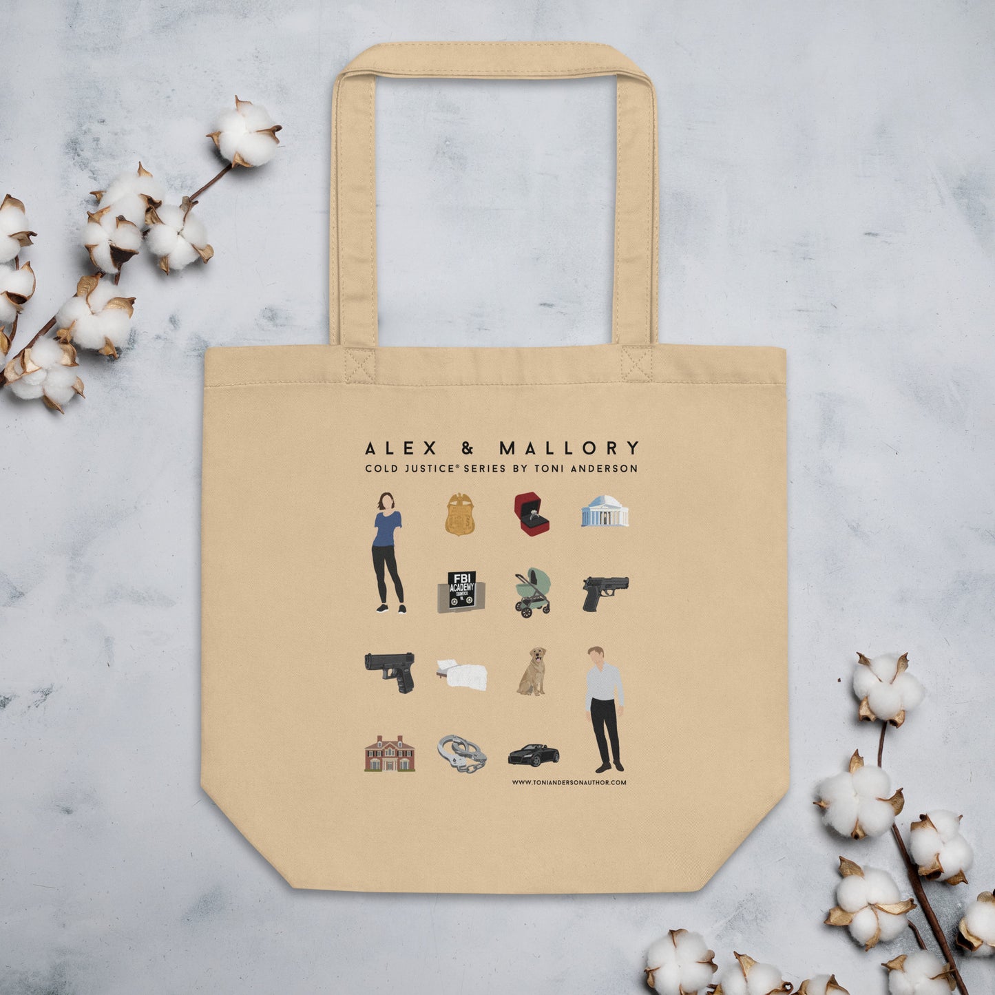 Alex & Mallory Grid - Eco Tote Bag