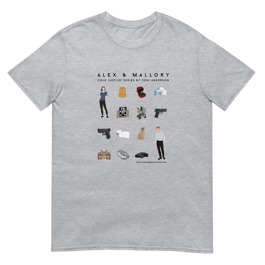 Alex & Mallory Grid - Short-Sleeve Unisex T-Shirt
