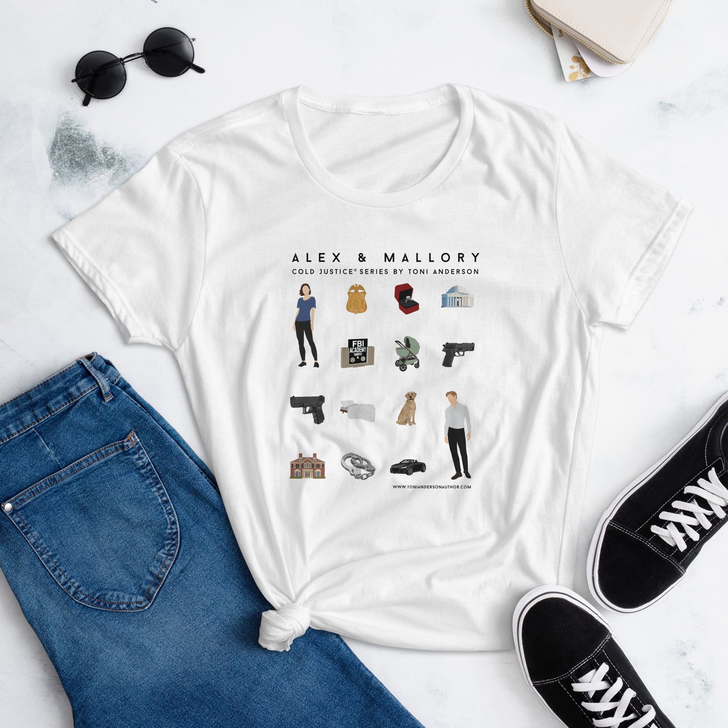 Alex & Mallory Grid - Women's short sleeve t-shirt